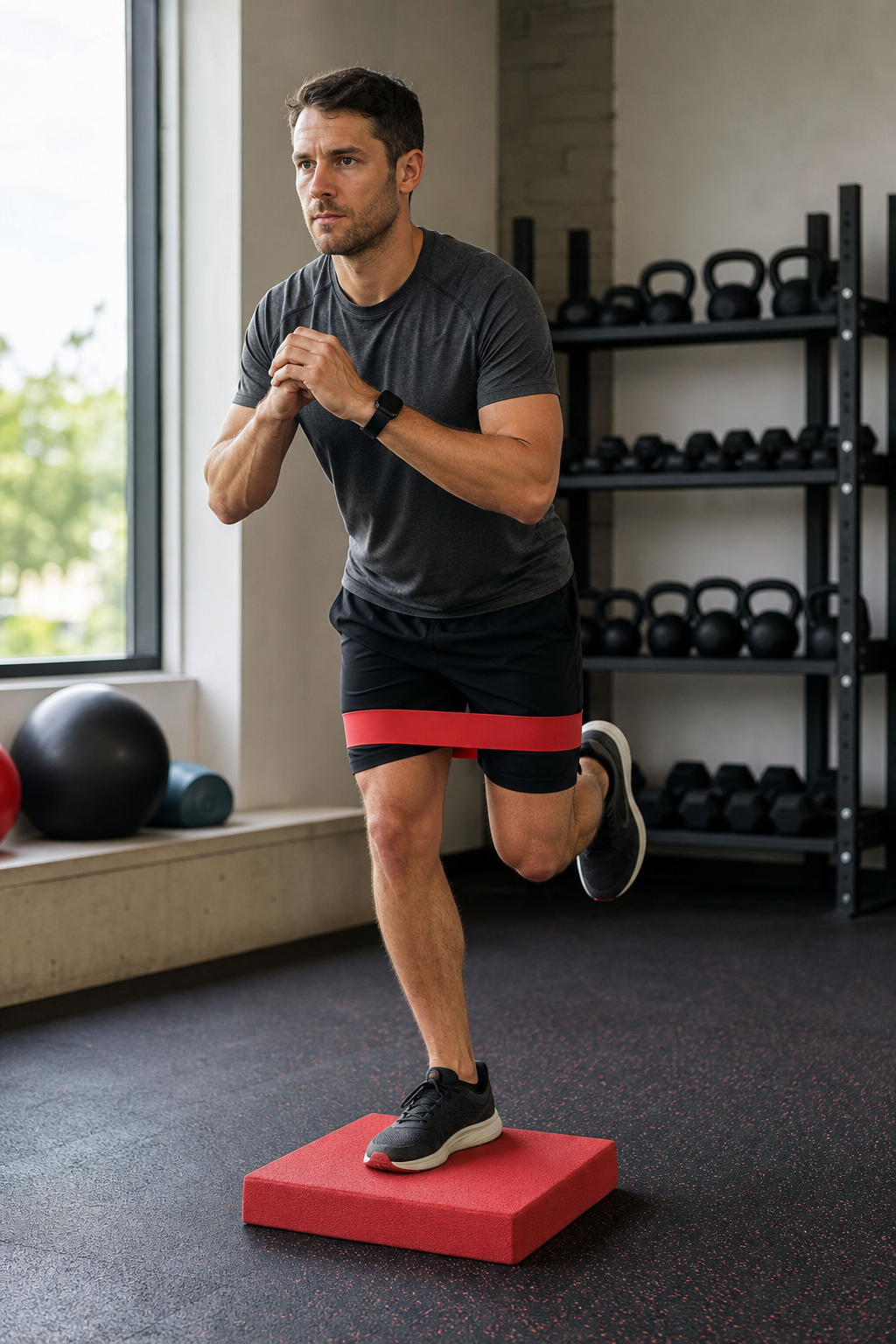 strengthening supporting muscles after a running injury.